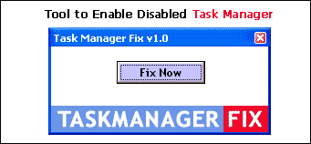 Enable Task Manager