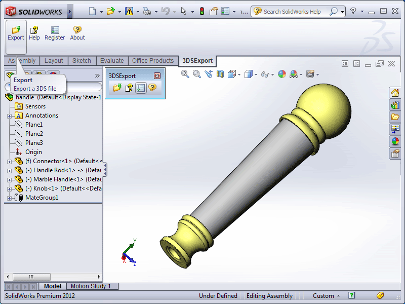 3DS Export for SolidWorks