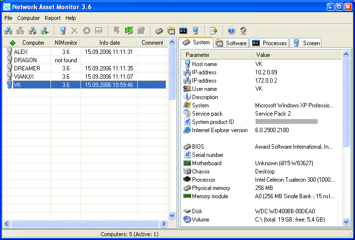 Network Asset Monitor