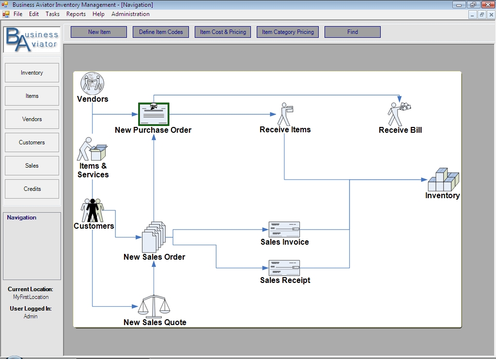 Business Aviator Inventory Free Edition