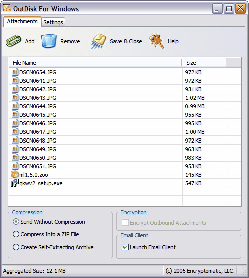 OutDisk FTP for Email