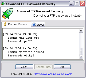 Advanced FTP Password Recovery