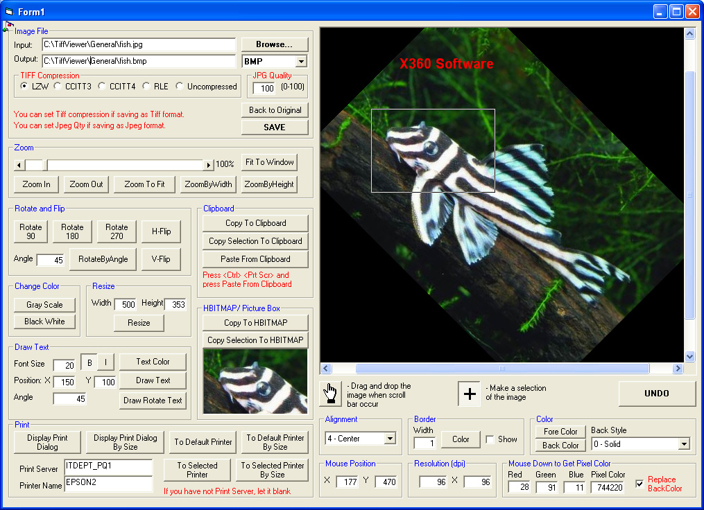 x360soft - Image Viewer ActiveX OCX