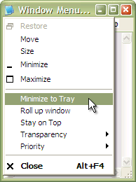 Actual Window Menu