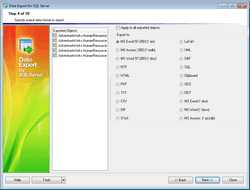 EMS Data Export for SQL Server