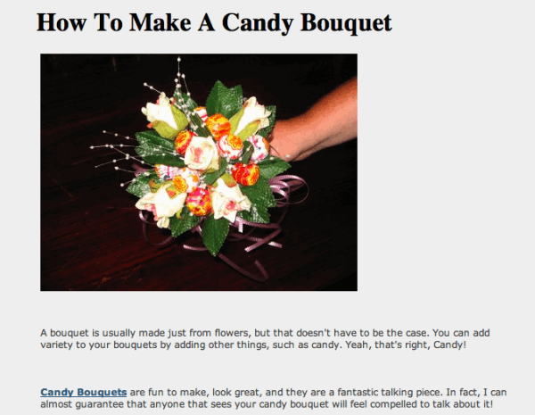 How To Make A Candy Bouquet