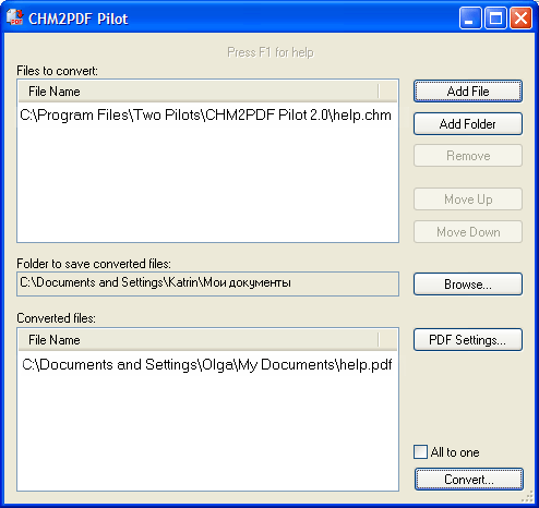 CHM2PDF Pilot