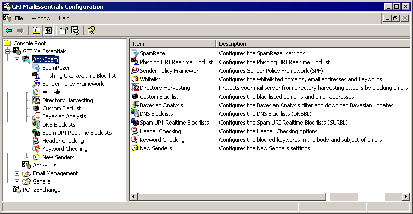 GFI MailEssentials for Exchange/SMTP