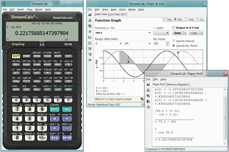 DreamCalc DCG Graphing Calculator