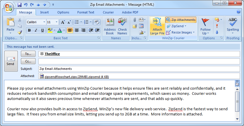 WinZip E-Mail Companion