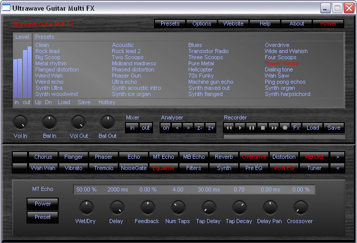 Ultrawave Guitar Multi Fx