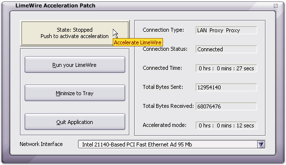 LimeWire Acceleration Patch