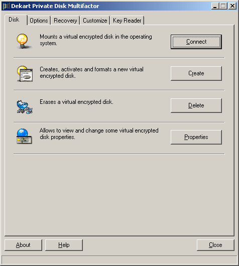 Dekart Private Disk Multifactor