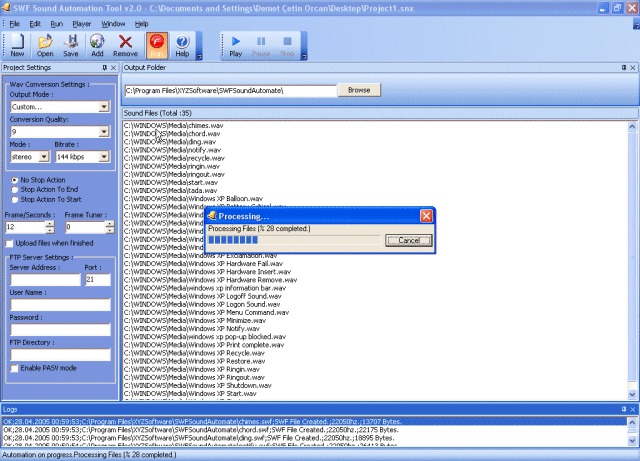 SWF Sound Automation Tool