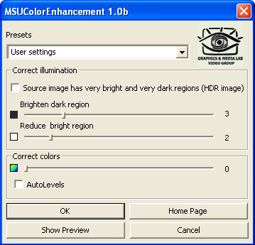 MSU Color Enhancement VirtualDub plugin