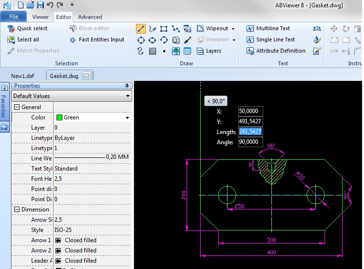 2D Viewer & Editor: DWG DXF PLT TIFF CGM