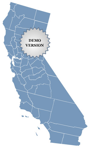 Locator Map of California