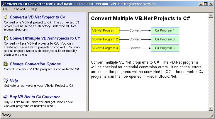 VB.Net to C# Converter