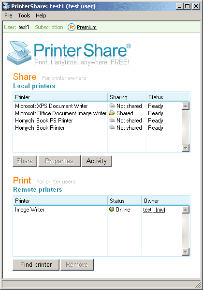 Printer Anywhere
