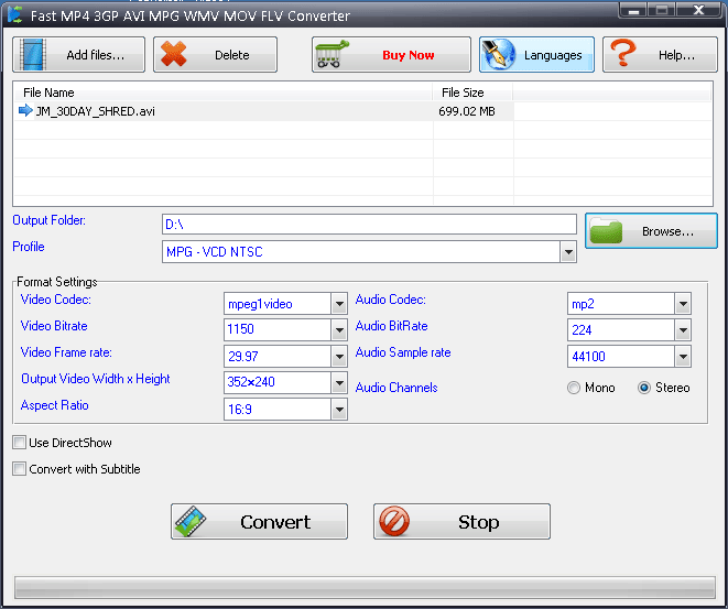 Fast PSP Video Converter