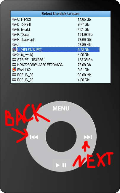 DiskInternals Recovery for iPod