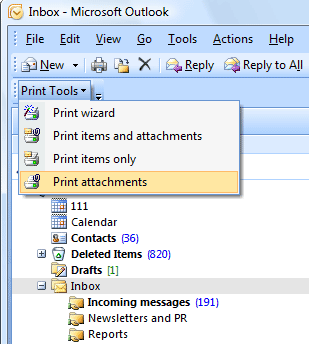 Print Tools for Outlook