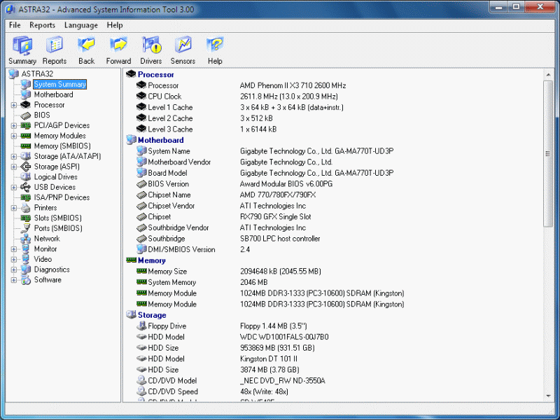 ASTRA32 - Advanced System Information Tool