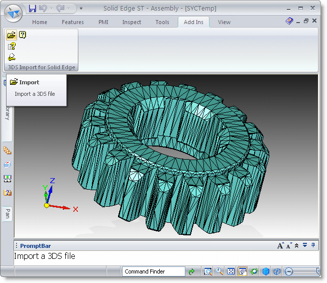 3DS Import for Solid Edge