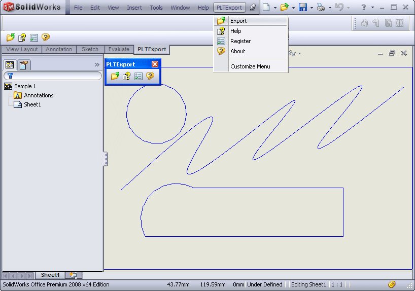 PLT Export for SolidWorks