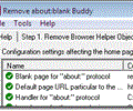 Remove about:blank Buddy