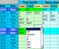 Employee Task Scheduling for One Year