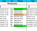 Calendar 50 People to Tasks With Excel