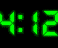 XClock Digital Clock Screen Saver