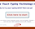 Touch Typing Technology test