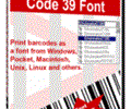 IDAutomation Code39 Barcode Font for MAC