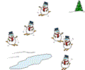 Frosty Goes Skiing Screen Saver