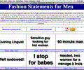 Fashion Statements for Men