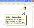 Laptop Battery Power Monitor