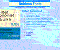 Hilbert Condensed Font Type1