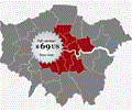 Locator Map of the London Boroughs